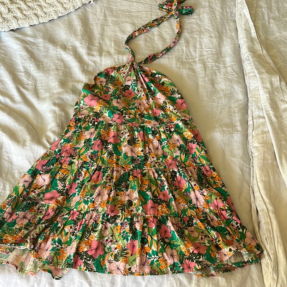 Copper Key Halter Dress